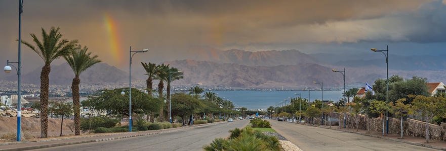 Local street running to the Red Sea